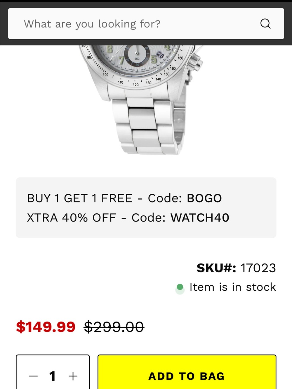 Invicta Speedway Torvane Men's Watch - 39.5mm, Steel (17023 - Picture 7 of 9